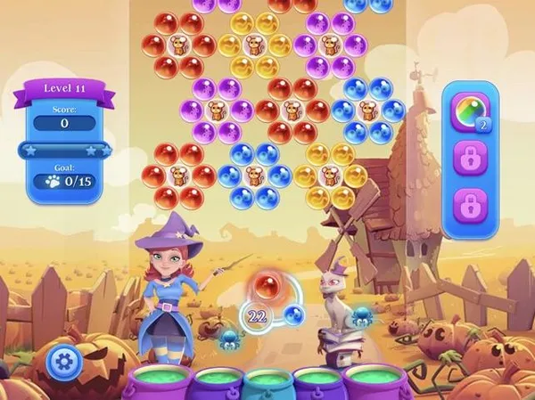 game bắn trứng - Bubble Witch Saga